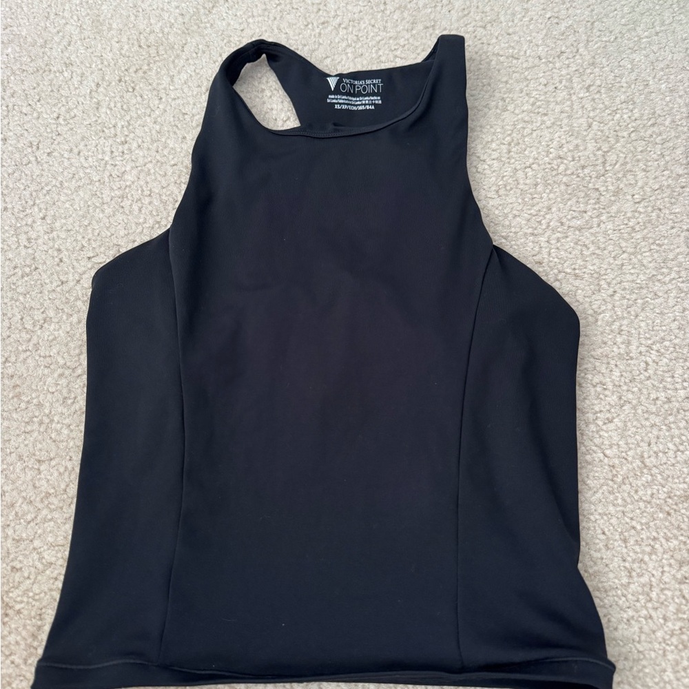 Victoria's Secret Black High-Neck Athletic Tank